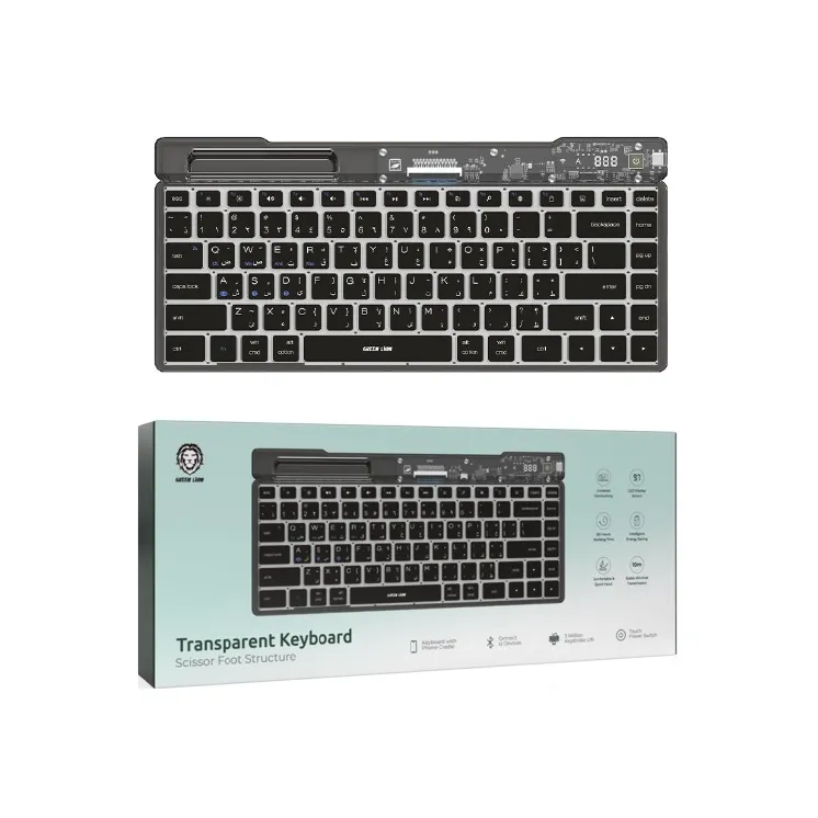 کیبورد شفاف گرین لاین Green Lion Transparent Keyboard